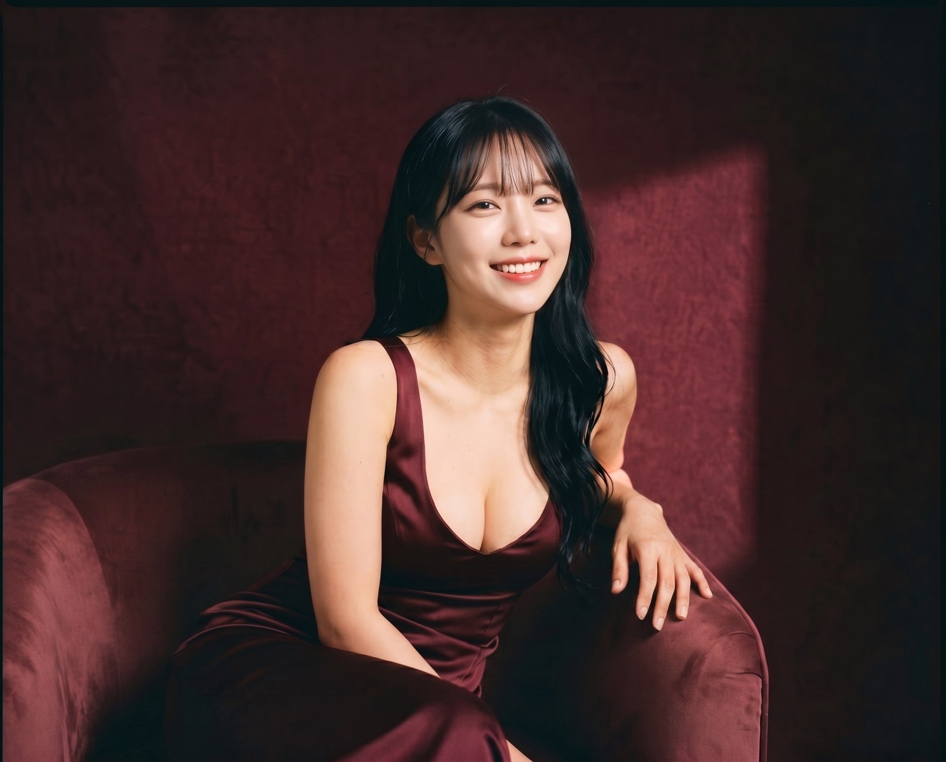 Natural-looking breast augmentation result in Korea - UNE Plastic Surgery, Gangnam Seoul, Motiva and Mentor implants