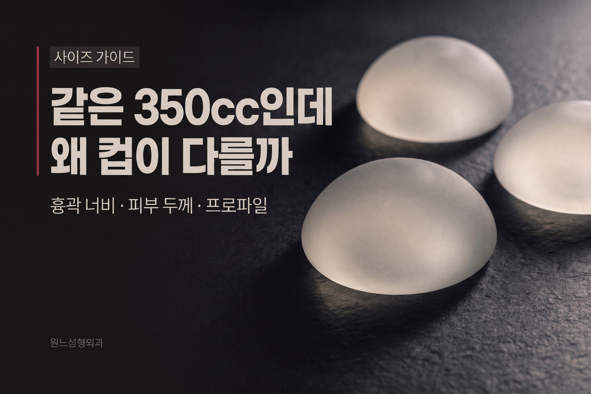 C컵 D컵 차이, 같은 350cc인데 왜 컵이 다를까