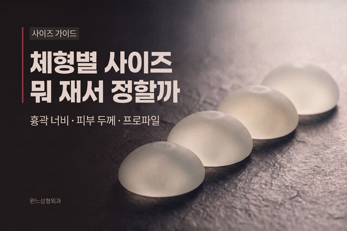 체형별 보형물 사이즈, 뭘 재서 정할까