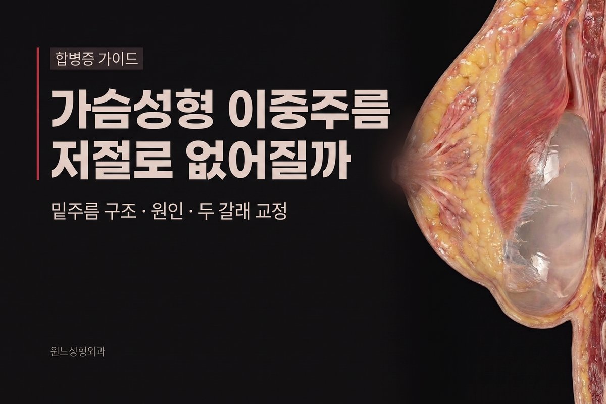 가슴성형 이중주름, 시간이 지나면 없어질까