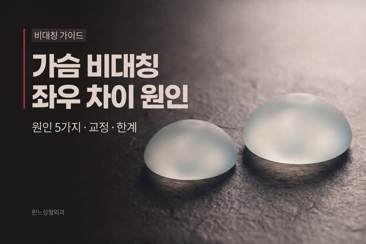 가슴 비대칭, 좌우 차이는 왜 생기고 어떻게 맞출까?
