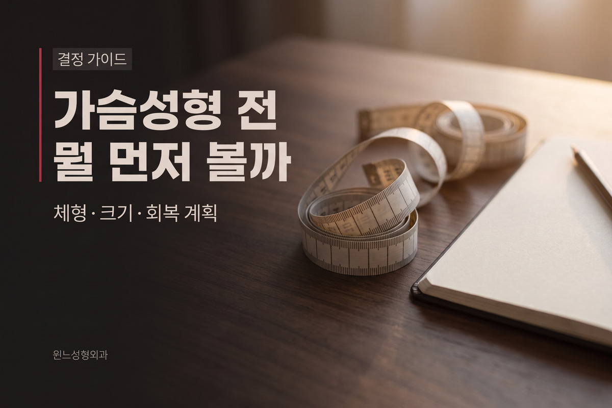 가슴성형 결정 전, 뭘 먼저 확인할까