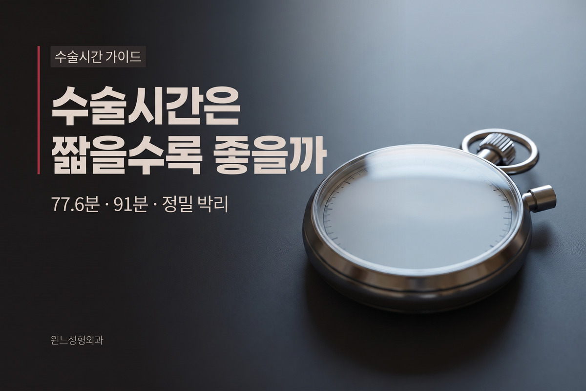 가슴성형 수술시간, 짧을수록 좋은 걸까