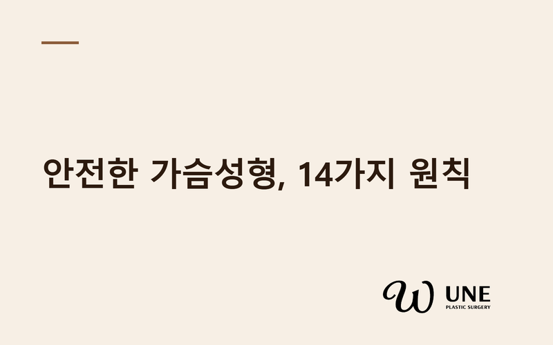 안전한 가슴성형은 어떻게 다를까? — Adams 14 Point Plan 14가지 핵심 원칙