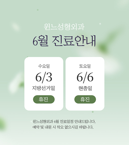 윈느성형외과 이벤트